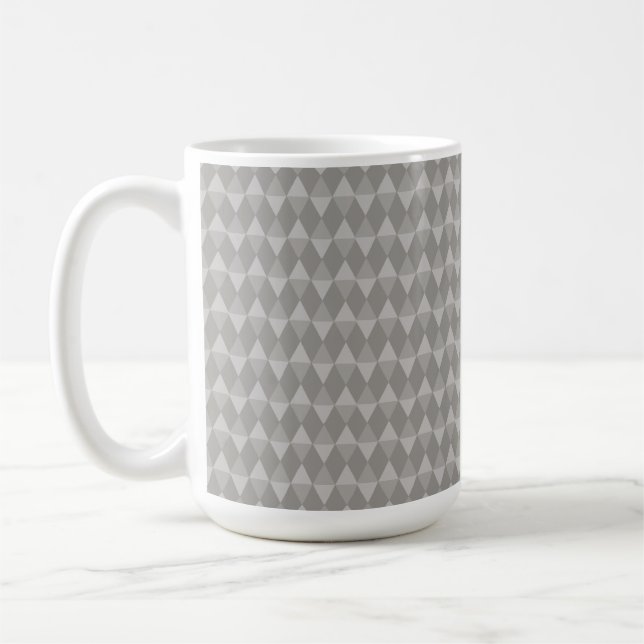 Gray Diamond Pattern Kaffeetasse (Links)