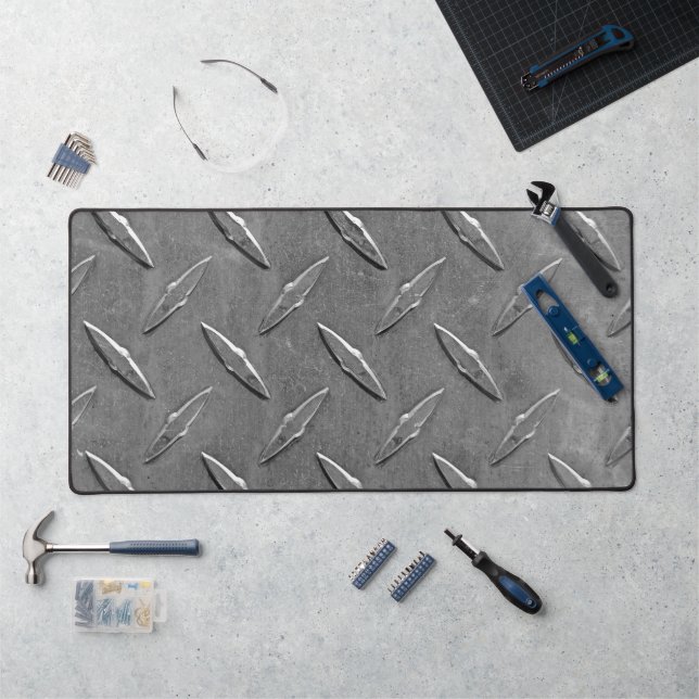 Gray Diamond Plate Schreibtischunterlage (Arbeitsplatz)