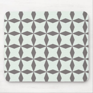 Gray Diamonds Pattern Mousepad