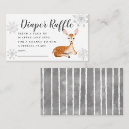 Gray Diaper Raffle Ticket für die Hirschwinder-Dus Begleitkarte