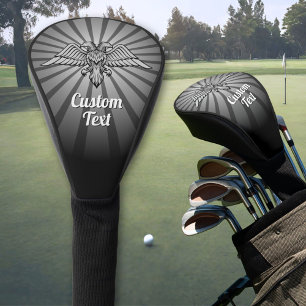 Gray Eagle mit zwei Heads Golf Head Cover Headcover