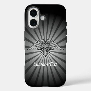 Gray Eagle mit zwei Heads iPhone Case