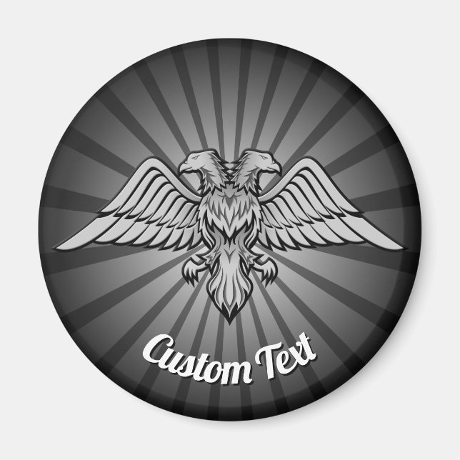 Gray Eagle mit zwei Heads Magnet (Vorne)