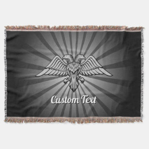Gray Eagle mit zwei Köpfen Kürtelblanket Decke