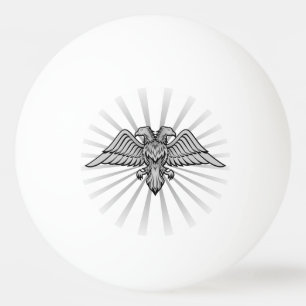 Gray Eagle mit zwei Köpfen Ping-Pong Ball