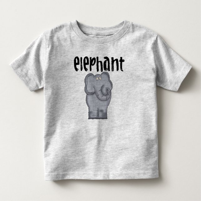 Gray Elephant Kleinkind T-shirt (Vorderseite)