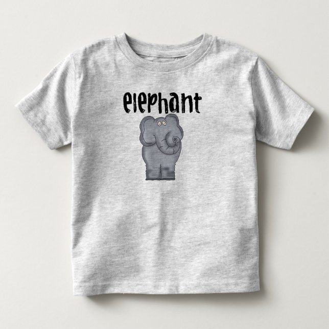 Gray Elephant Kleinkind T-shirt (Vorderseite)