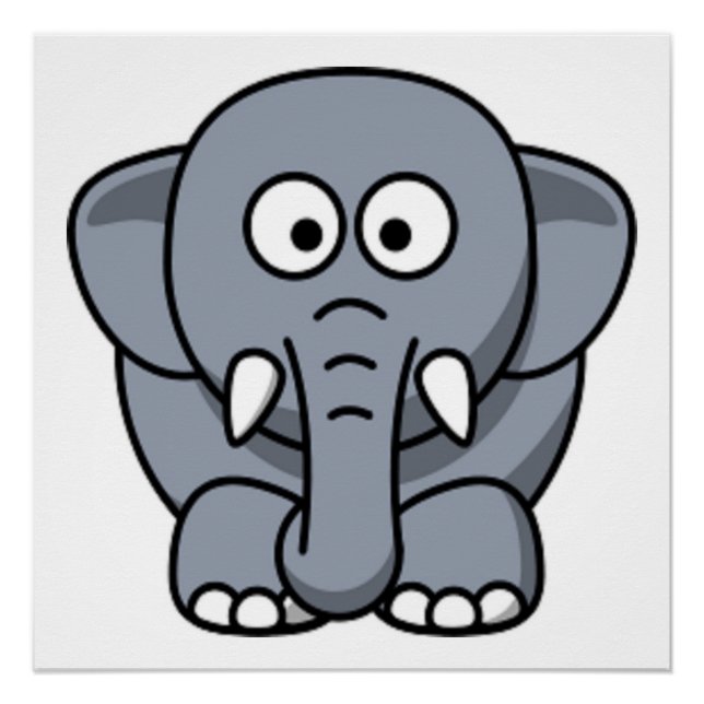 GRAY ELEPHANT POSTER (Vorderseite)