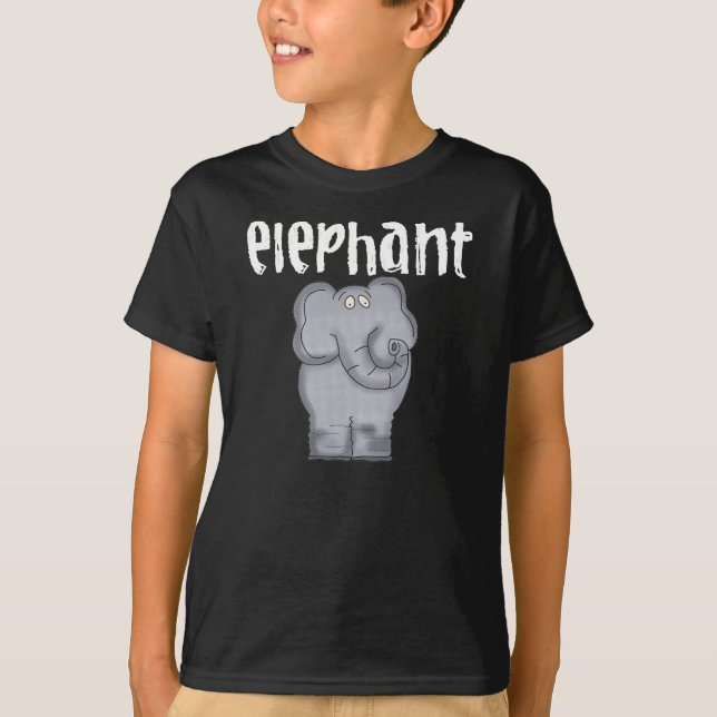 Gray Elephant T-Shirt (Vorderseite)