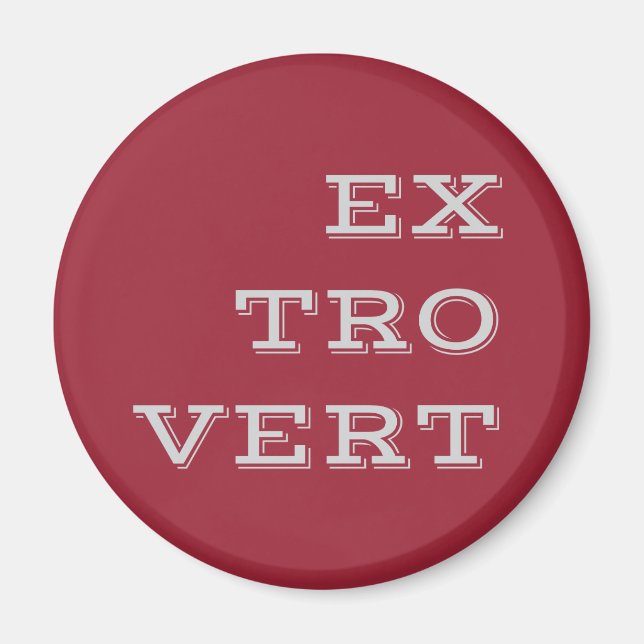 Gray Extrovert Magnet (Vorne)