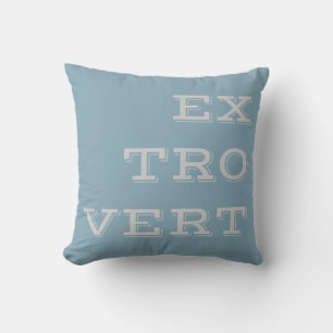 Gray Extrovert Throw Kissen