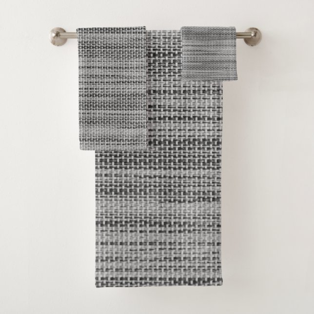 Gray Fabric Cloth Badhandtuch Set (Insitu)
