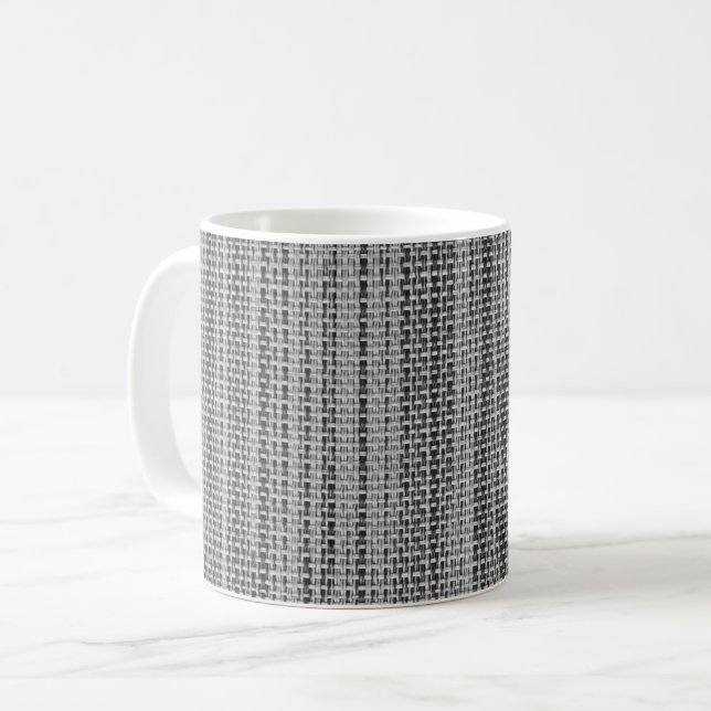 Gray Fabric Coffee Tasse (Vorderseite Links)