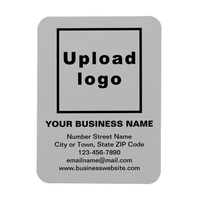 Gray Flexible Foto Magnet (Vertikal)
