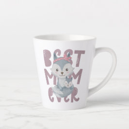 Gray Fox Mama and Cub - Beste Mama je Milchtasse