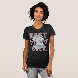 Gray Fox Mama and Cub - Beste Mama je T - Shirt