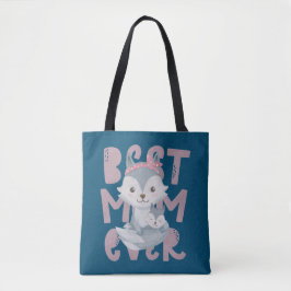 Gray Fox Mama and Cub - Beste Mama je Tasche