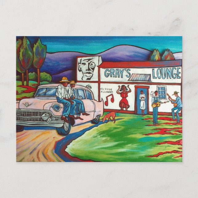 Gray Gallery: Juke Joint Jam Lounge Postkarte (Vorderseite)