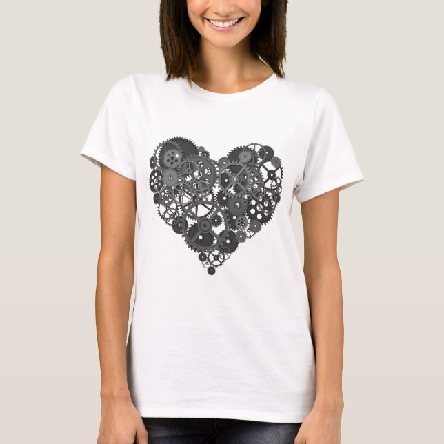 Gray Gears Heart T-Shirt (Vorderseite)
