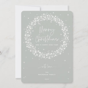 Gray-Geeen Sparkling Lights Frohe Weihnachten