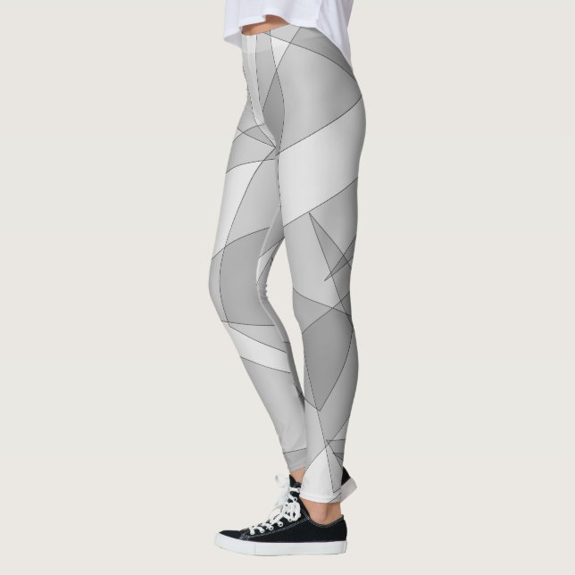 Gray Geometric Leggings (Links)