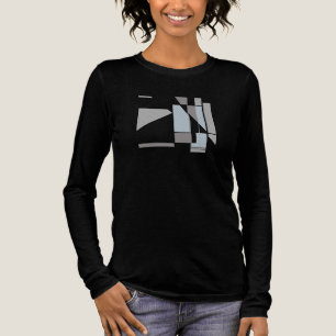 Gray Geometric MCM inspiriert Abstrakte Kunst Klei Tri-Blend Shirt