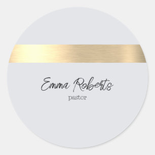 Gray Gold Foil Rustikale Imitate Jesus Christus Pa Runder Aufkleber