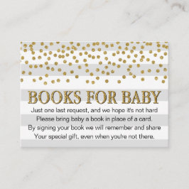 Gray Gold Glitzer Neutral Baby Shower Buy Request Begleitkarte
