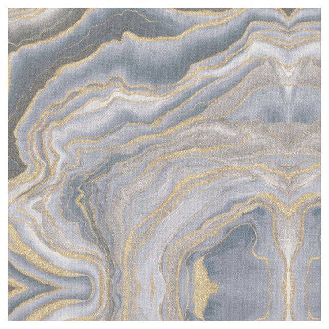 Gray Gold Liquid Painting Stoff (Nahaufnahme)