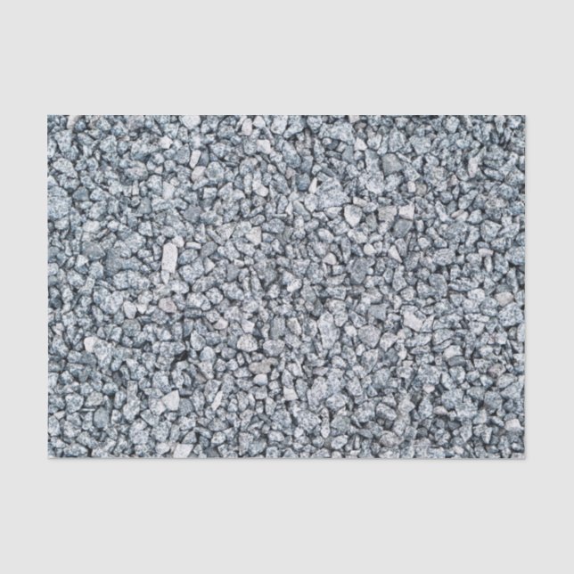 Gray Gravel Stones Seidenpapier (Vorderseite)
