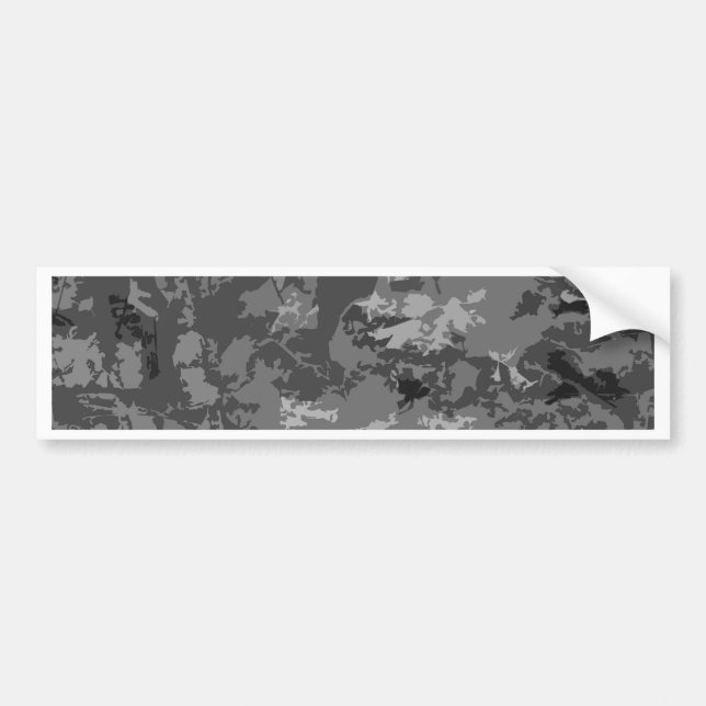 Gray Gray Camouflage Camouflage Design Pattern Autoaufkleber (Vorne)