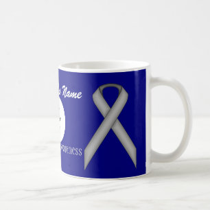Gray/Gray Standard Ribbon Tmpl von Kenneth Yoncich Kaffeetasse