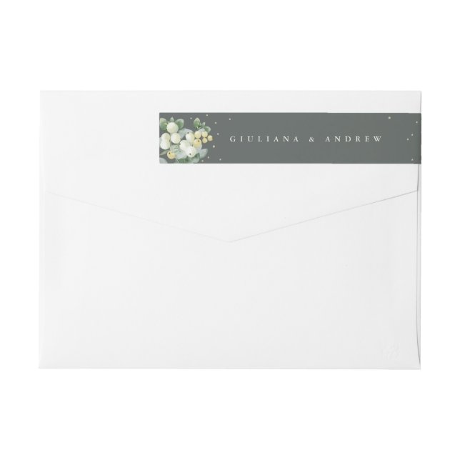 Gray Green Snowberry+Eukalyptus Wedding Classic (Rückseite)