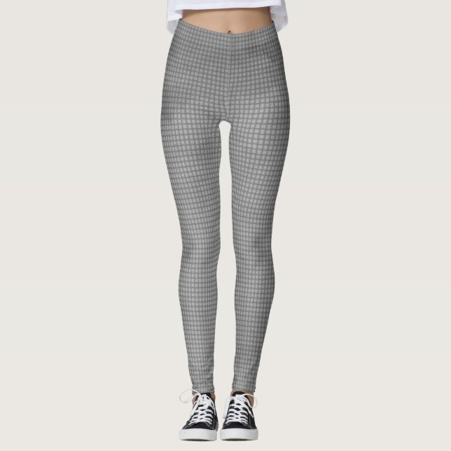 Gray Grid Leggings (Vorderseite)