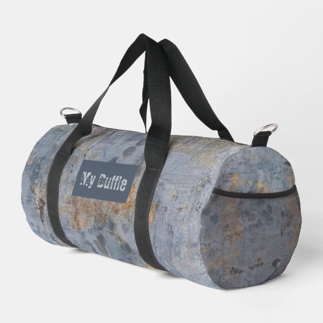 Gray Grunge Duffle Bag (Rechte Ecke)
