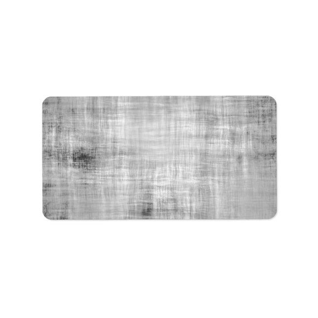 Gray Grunge Textured Adressaufkleber (Vorne)