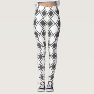 Gray Harlequin Leggings