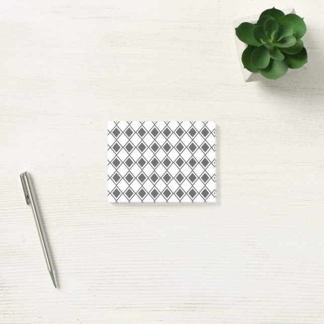 Gray Harlequin Post-it Klebezettel (Büro)
