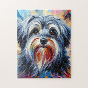 Gray Havanese Hund Acrylic Print Dog Lover Geschen