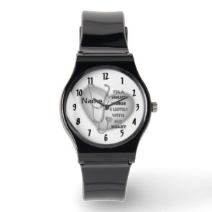 Gray Heart Night Nurse Armbanduhr