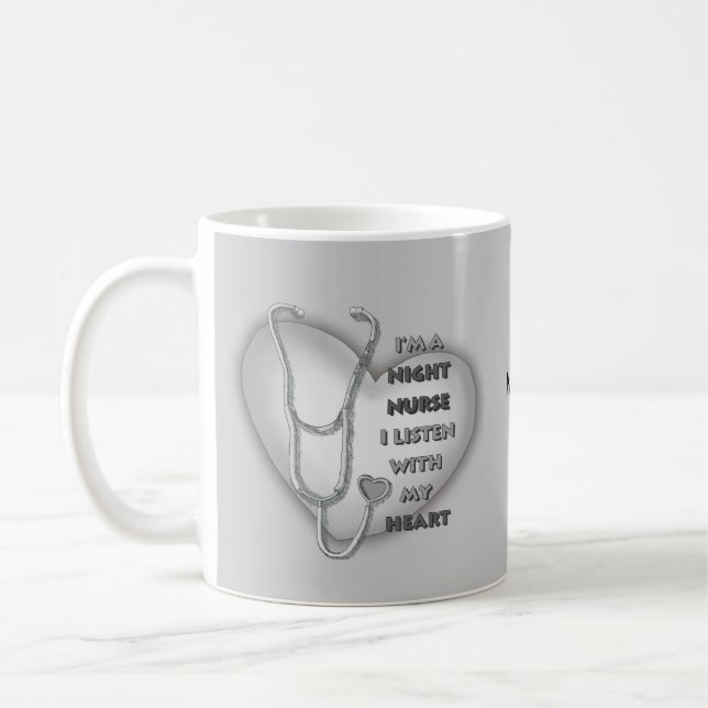 Gray Heart Night Nurse Kaffeetasse (Links)