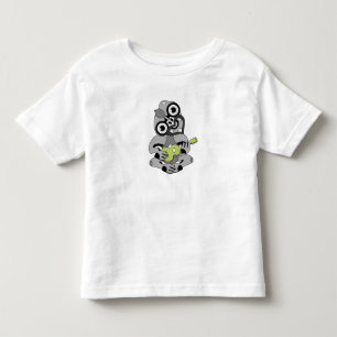 Gray Hei Tiki green Ukulele Shirt