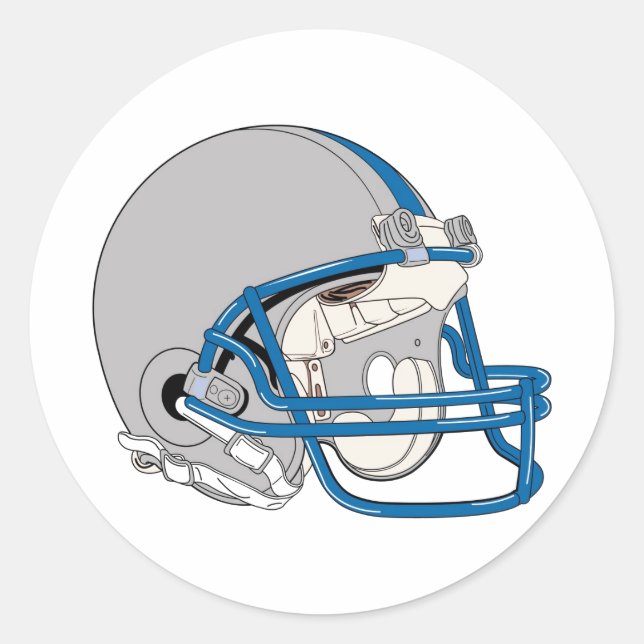 Gray Helmet Runder Aufkleber (Vorderseite)