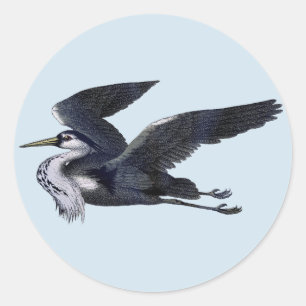 Gray Heron Stickers