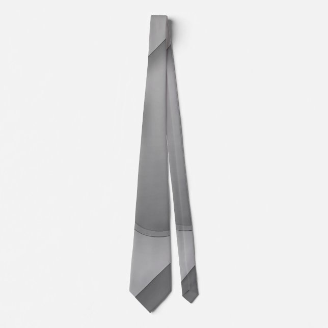 Gray Hues Modern Art Krawatte (Vorderseite)