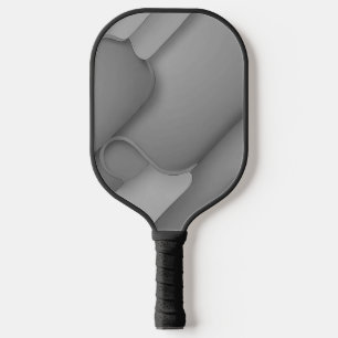Gray Hues Modern Art Pickleball Schläger