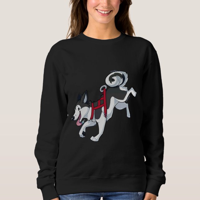 Gray Husky Running Sweatshirt (Vorderseite)