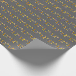 Gray, Imitate Gold 12. (Zwölfte) Veranstaltung Geschenkpapier