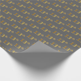 Gray, Imitate Gold 13. (Dreizehnte) Veranstaltung Geschenkpapier
