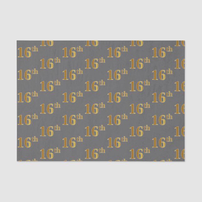 Gray, Imitate Gold 16. (sechzehnte) Veranstaltung Seidenpapier (Vorderseite)